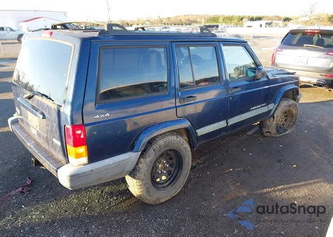 2000 Jeep Cherokee Sport из США, поврежденный, VIN 1J4FF48S7YL125913